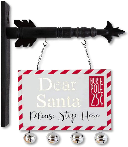 Dear Santa LED Postcard Cutout for Arrow Holder