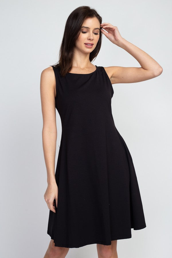 Sleeveless A-Line Dress