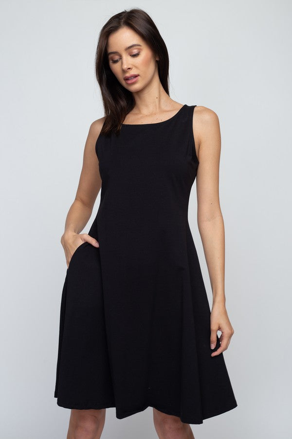 Sleeveless A-Line Dress