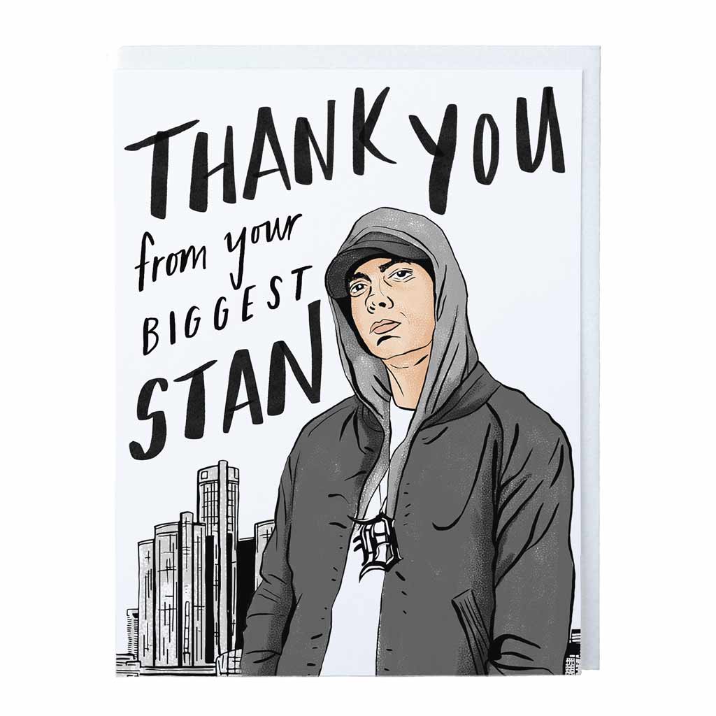 Slim Shady Thank You Card