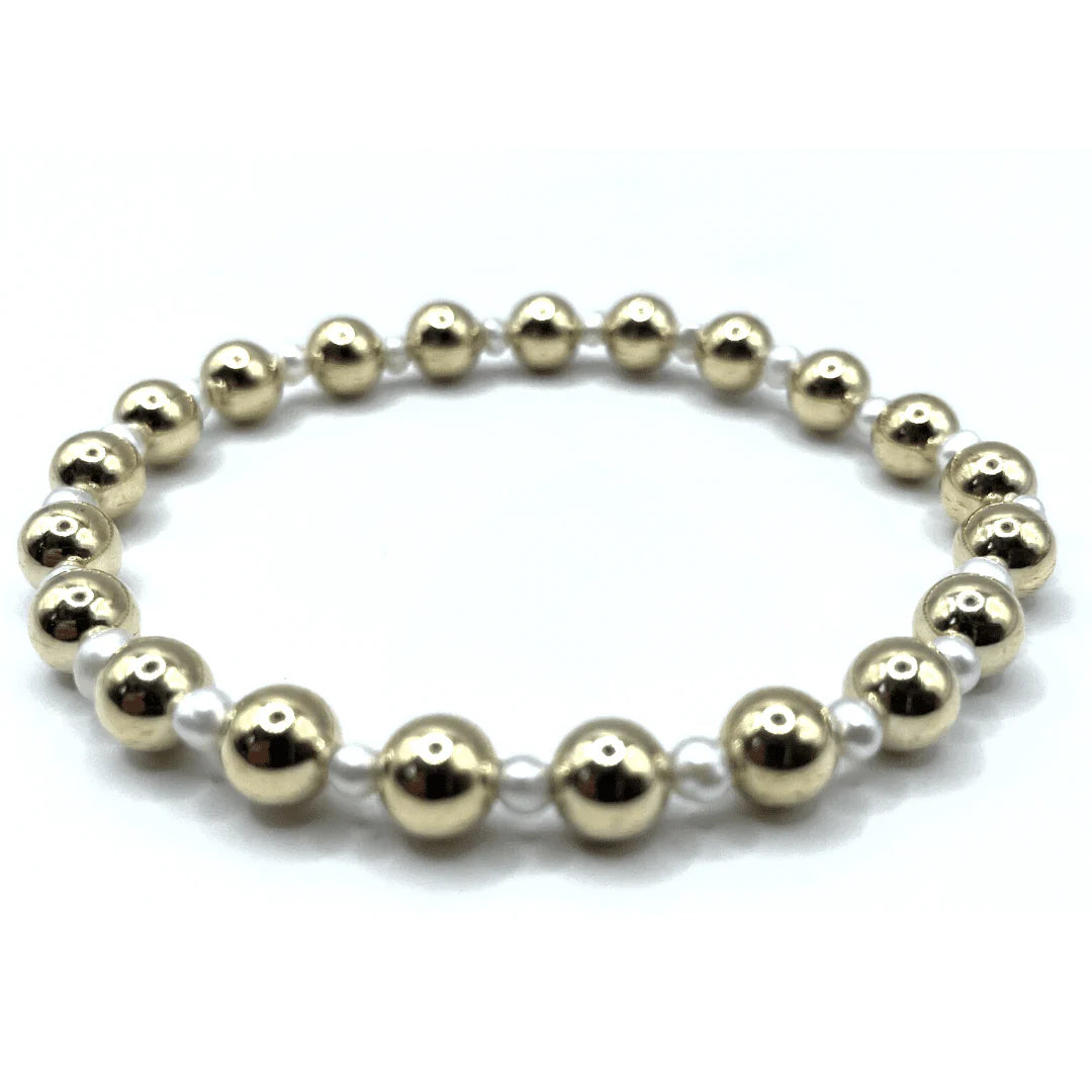Erin Gray gold and pearl waterproof bracelet