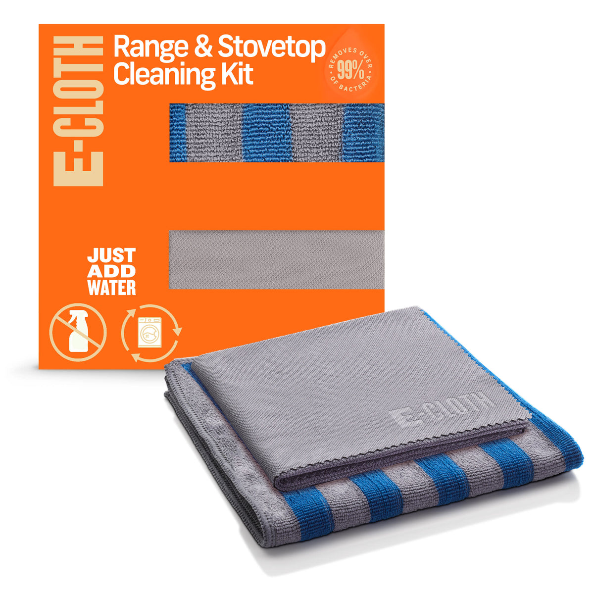 Range &amp; Stovetop Cleaning 2 Cloths