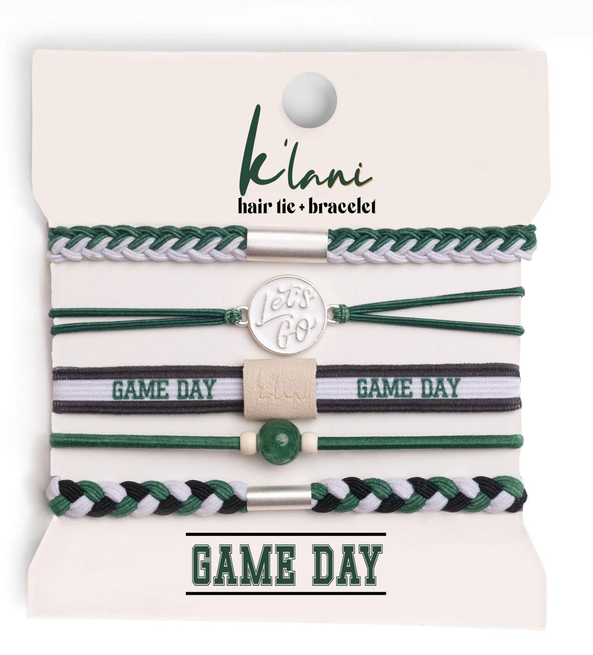 Game Day: Hair + Tie Bracelets