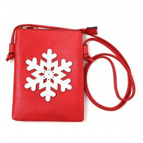 Christmas Laser Cut Crossbody Cellphone Purse