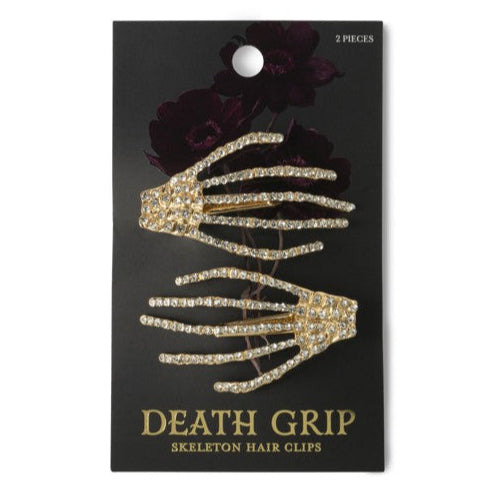 Death Grip Skeleton Hair Clips Set/2