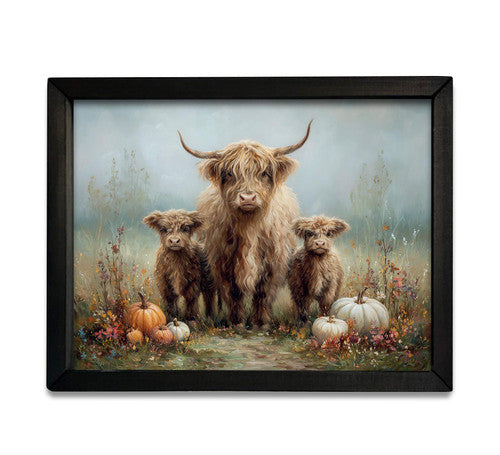 Highland Pumpkin Family Box Frame