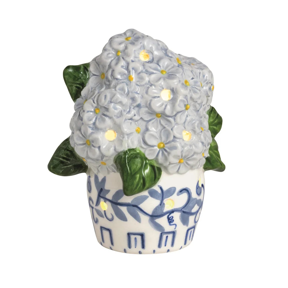 Hydrangea Light-Up Sitter — Mud Pie