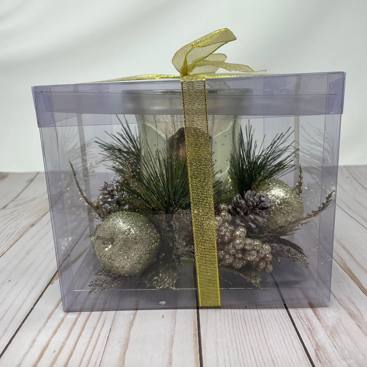 10&quot;D Holiday Floral Candle Ring
