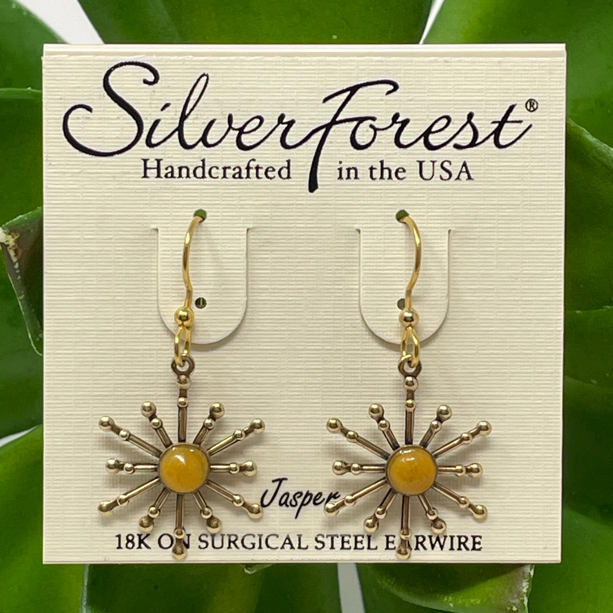 Spoke and Stone Center Earrings