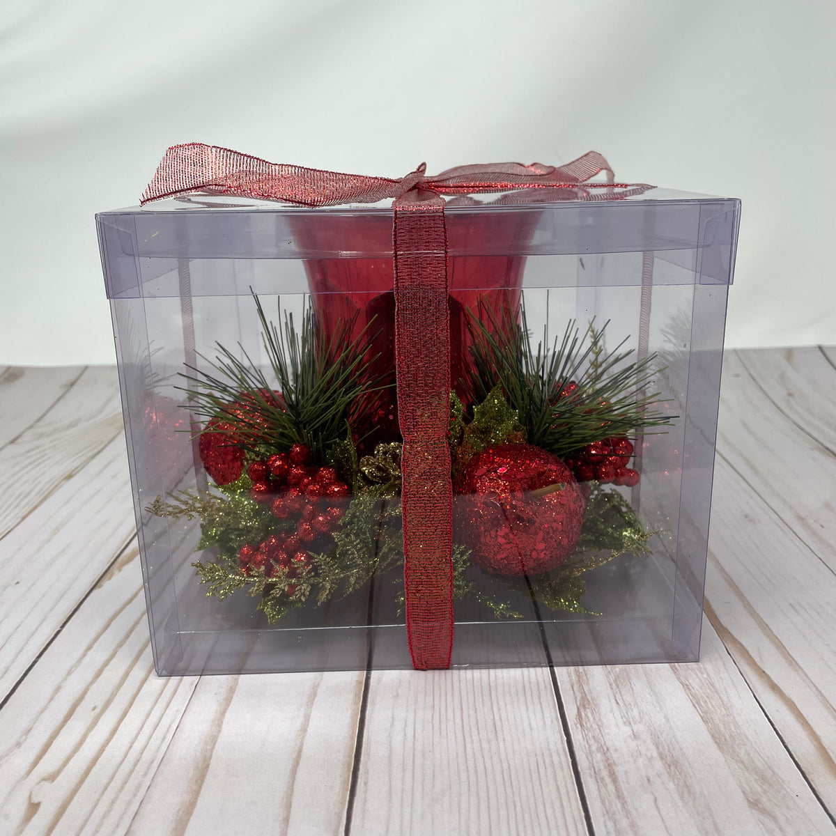 10&quot;D Holiday Floral Candle Ring