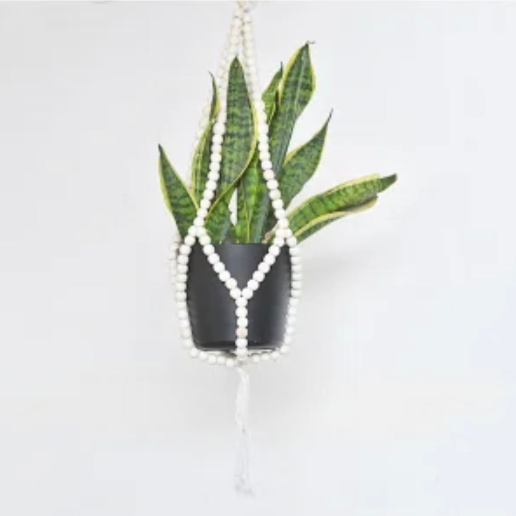 Washed Bead Plant Hanger