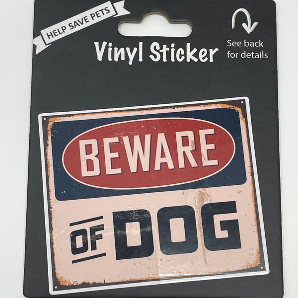 Dog Vinyl Sticker - My Secret Garden