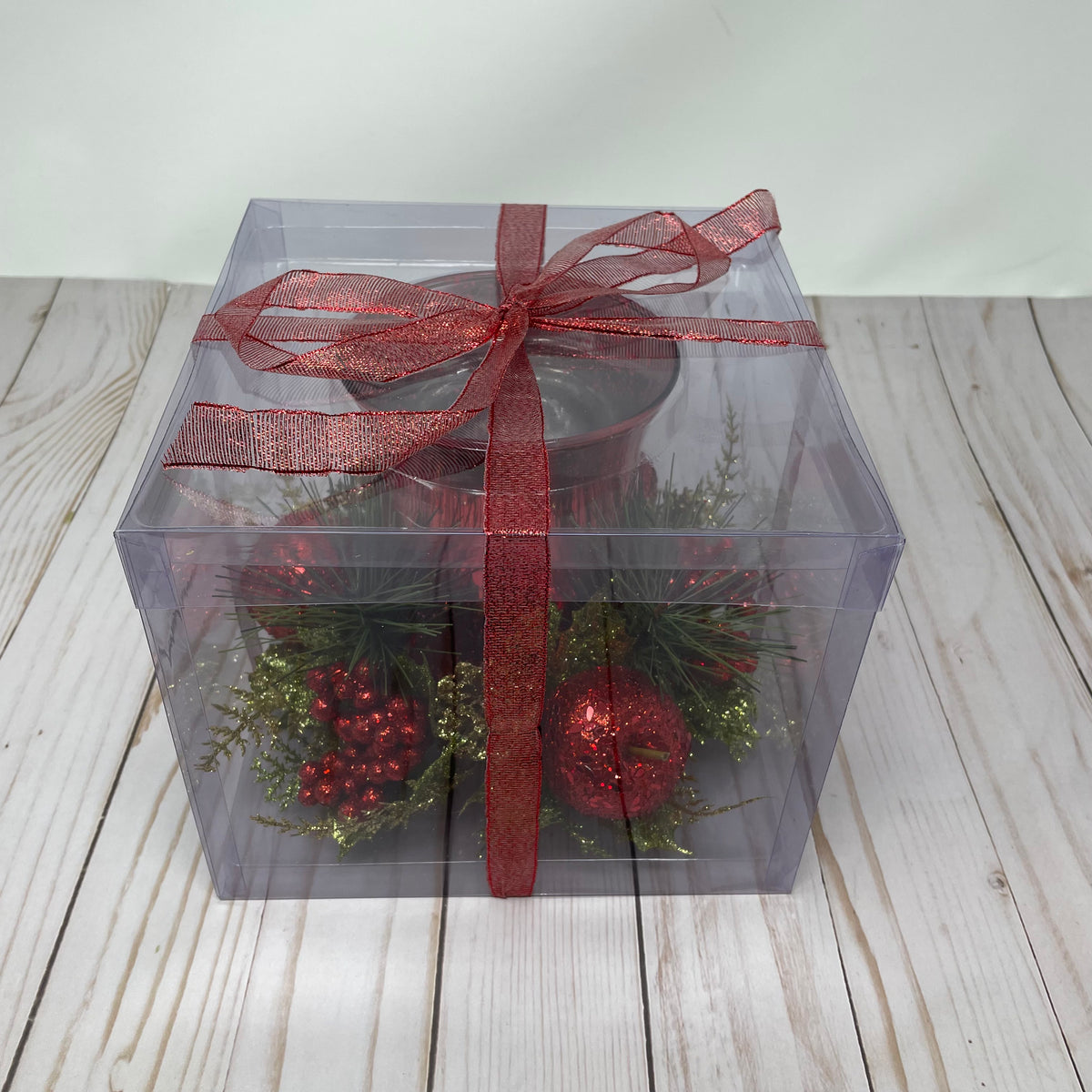10&quot;D Holiday Floral Candle Ring