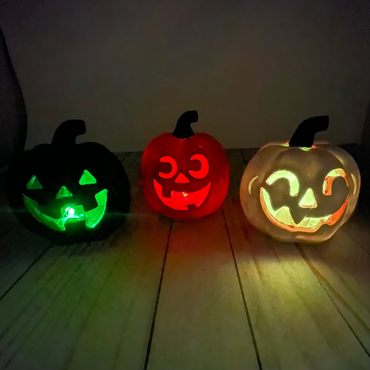5&quot; Light-Up Resin Jack-O-Lantern