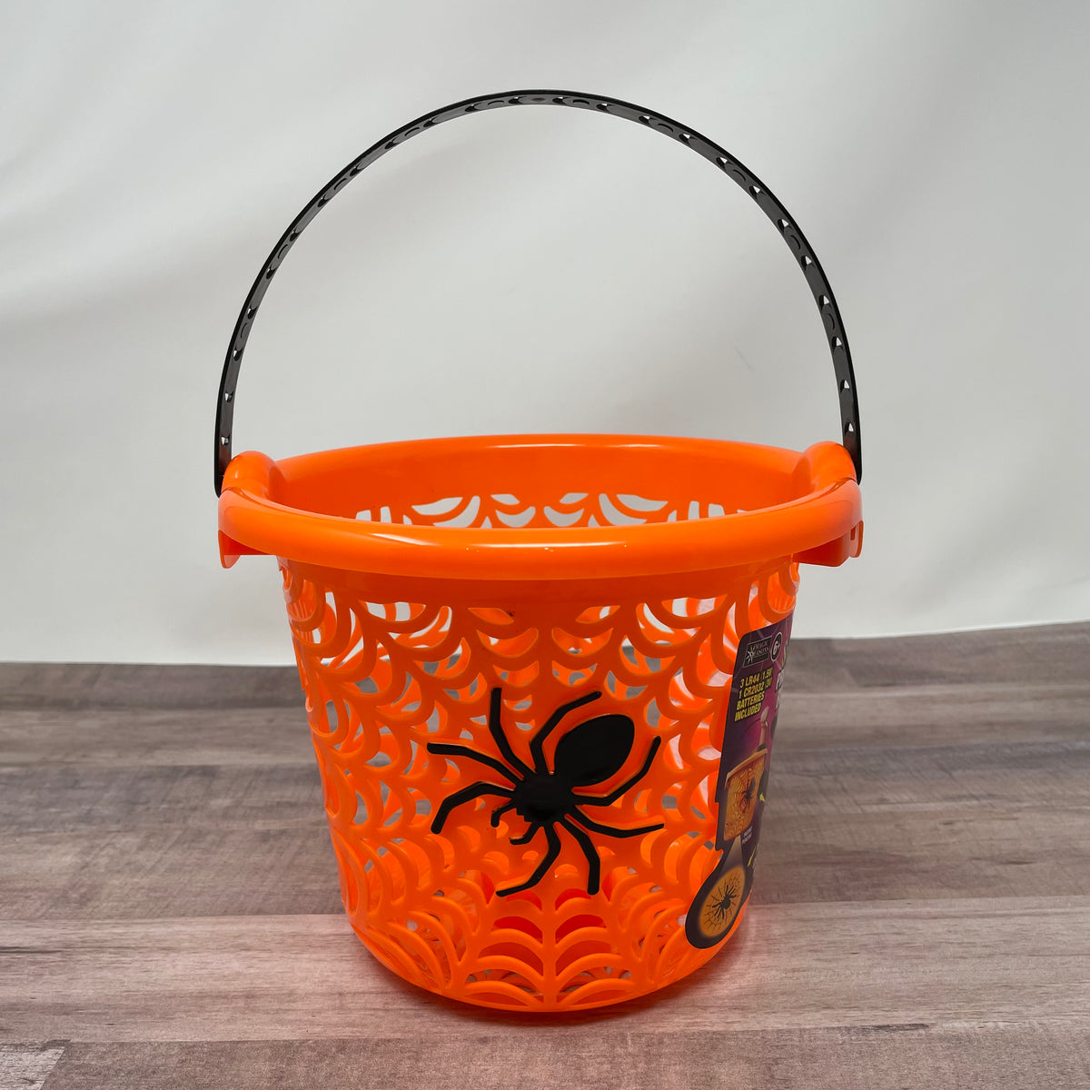 Halloween LED Spider Projection Bucket