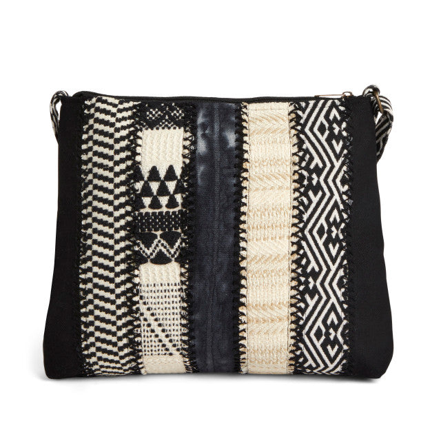 Your Journey Black &amp; Cream Crossbody Bag