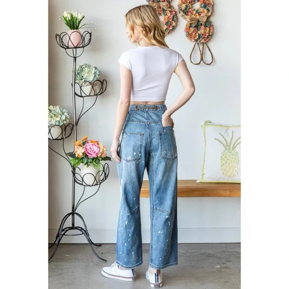 Denim washed Distressed Jeans