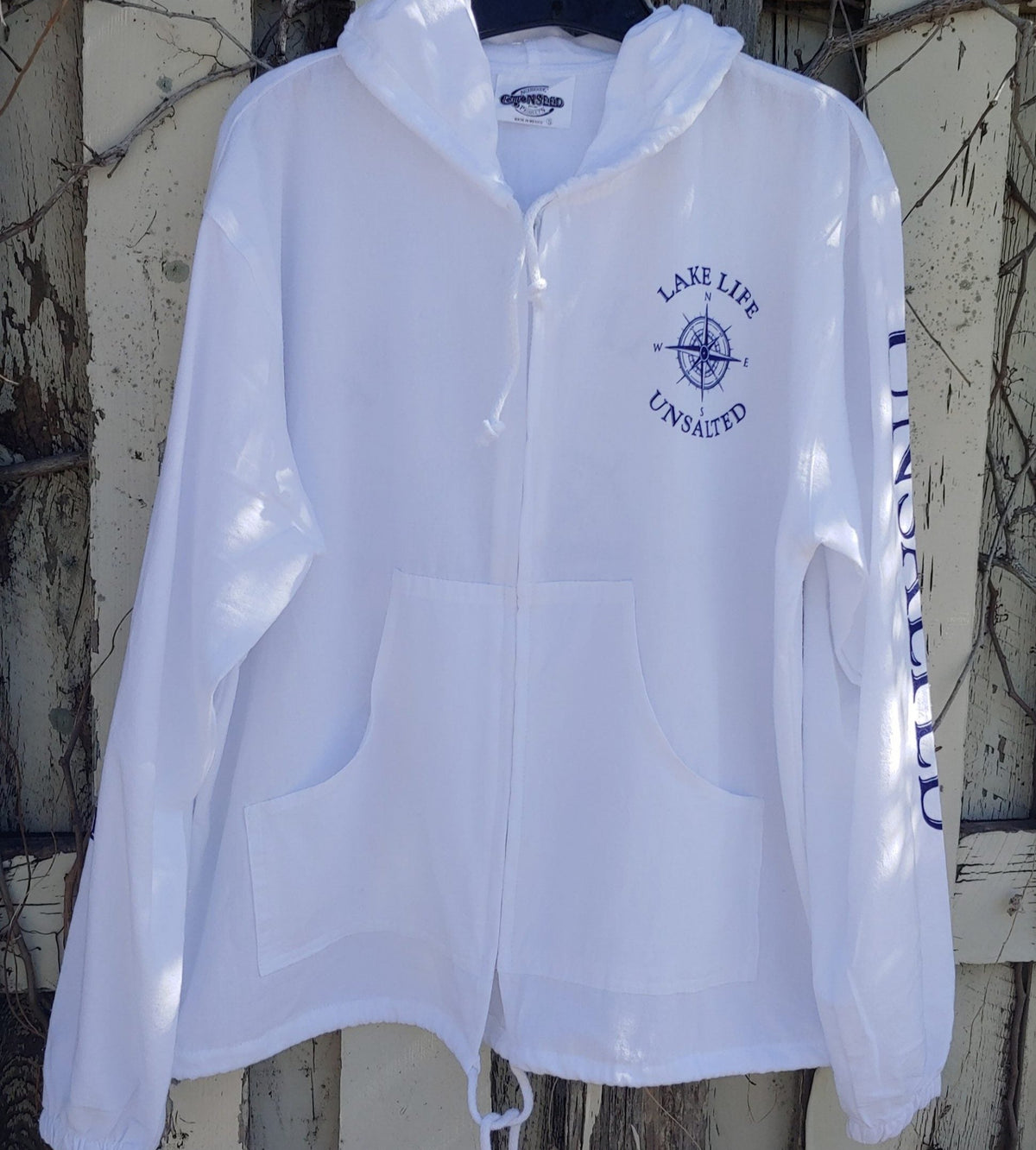 Lake Life Unsalted White Hoodie