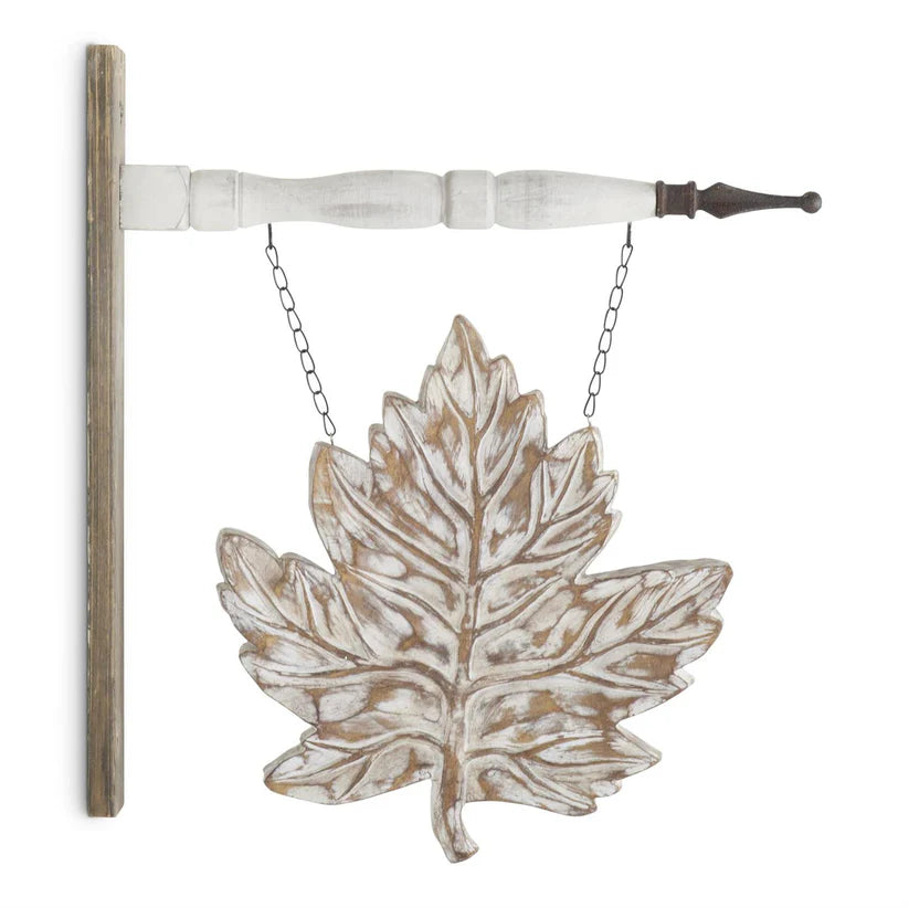 Whitewashed Resin Leaf for Arrow Holder