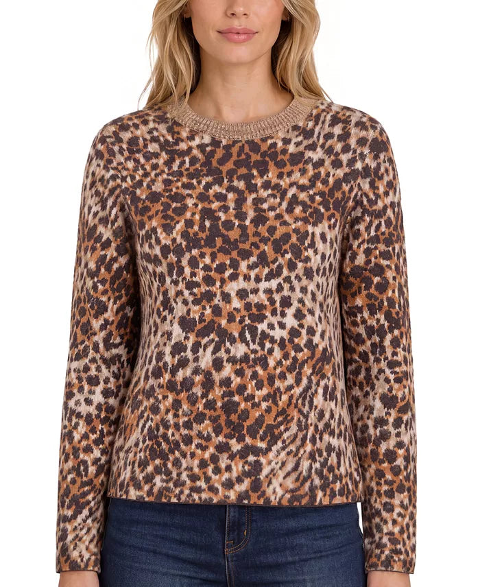 Leopard Crew Neck Sweater