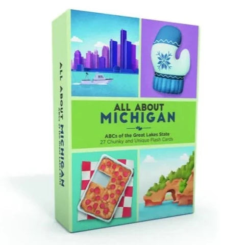 All About Michigan Great Lakes Flash Cards