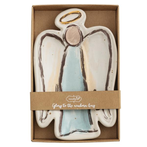 Mud Pie Ceramic Angel Tidbit Dish