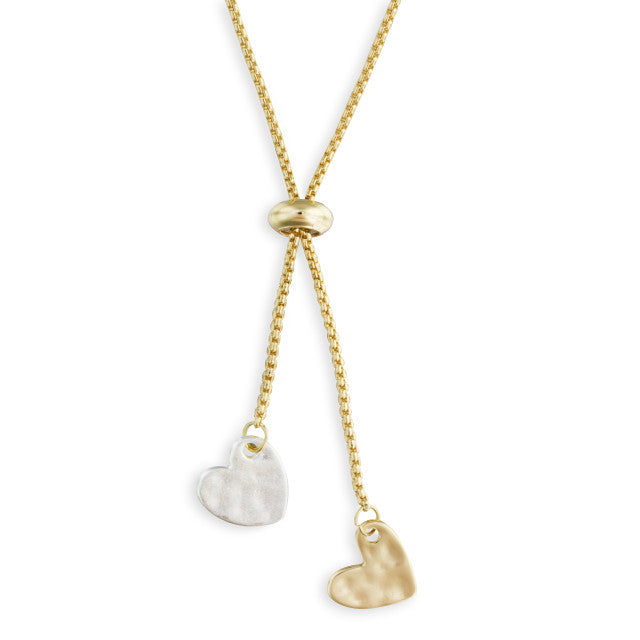 Double Heart Giving Necklace