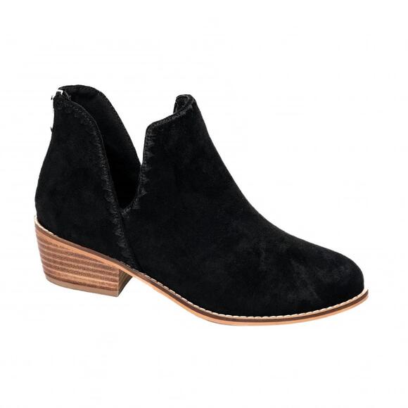 Spice It Up Black Faux Suede Boots FINAL SALE
