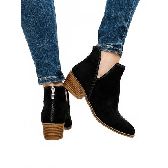 Spice It Up Black Faux Suede Boots FINAL SALE