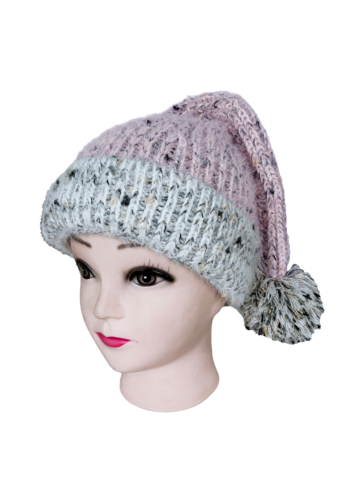Santa Confetti Stocking Cap - Pink