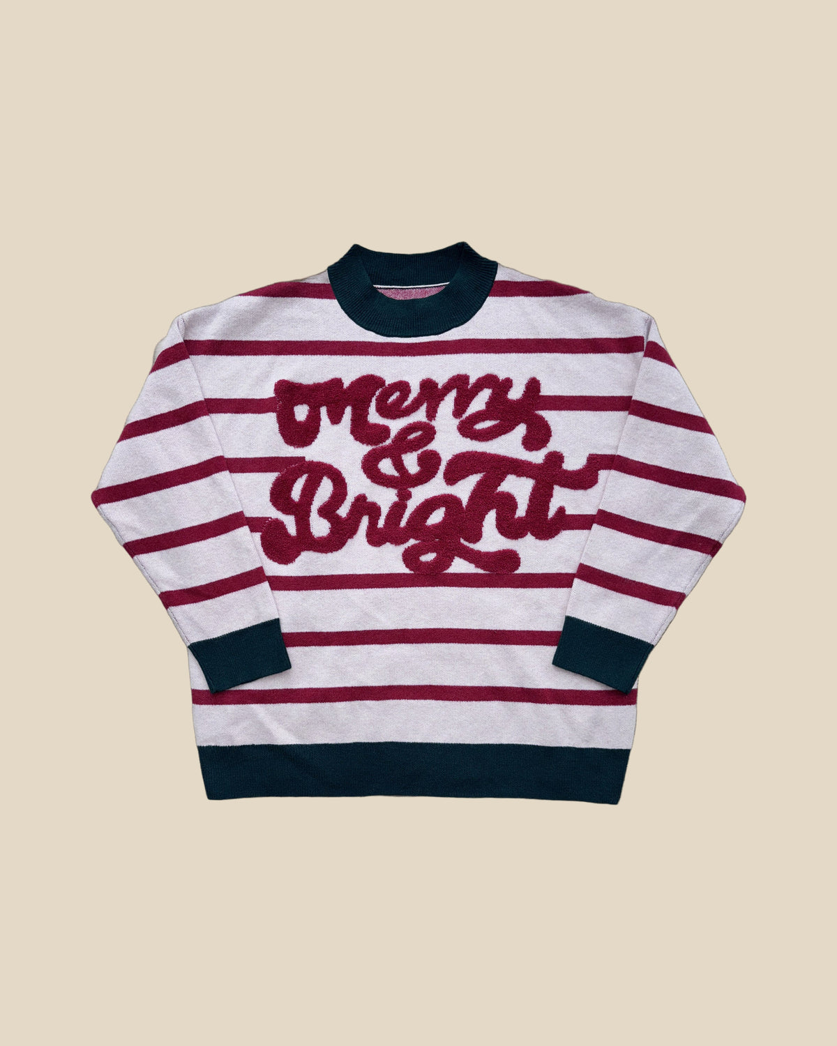 Merry &amp; Bright Striped Chenille Sweater