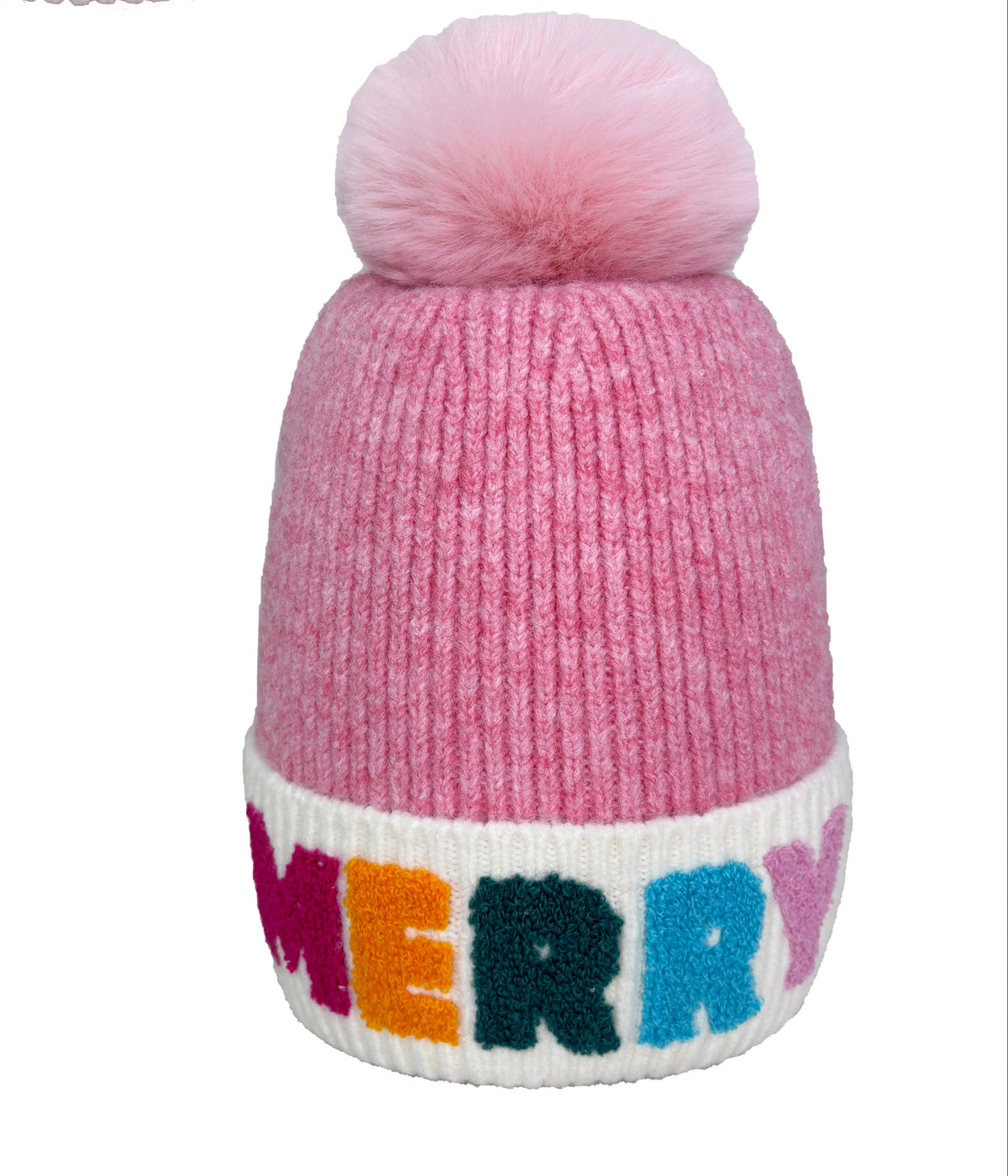 MERRY Chenille Letter Beanie