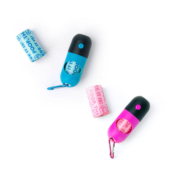 Poop There It Is 2-in-1 Flashlight Doggie Bag Dispenser