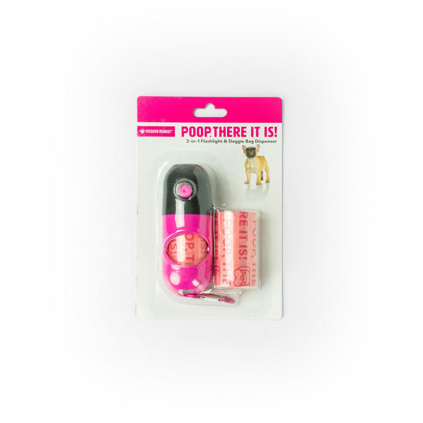 Poop There It Is 2-in-1 Flashlight Doggie Bag Dispenser