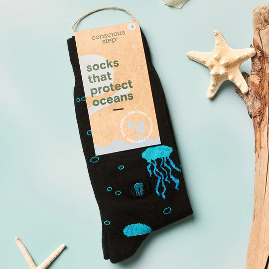 Bioluminescent Beauties - Socks That Protect Oceans