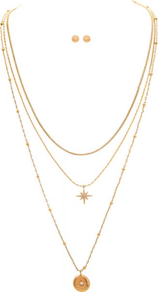 Layered Celestial Necklace Set