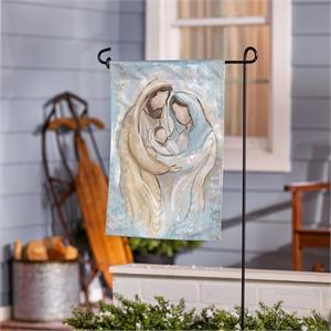 Nativity Holy Miracle Moire Garden Flag