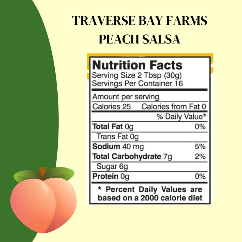 Peach Salsa - Medium 16oz