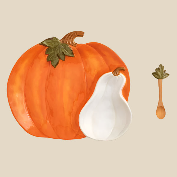 Mud Pie Stoneware Pumpkin Chip Dip