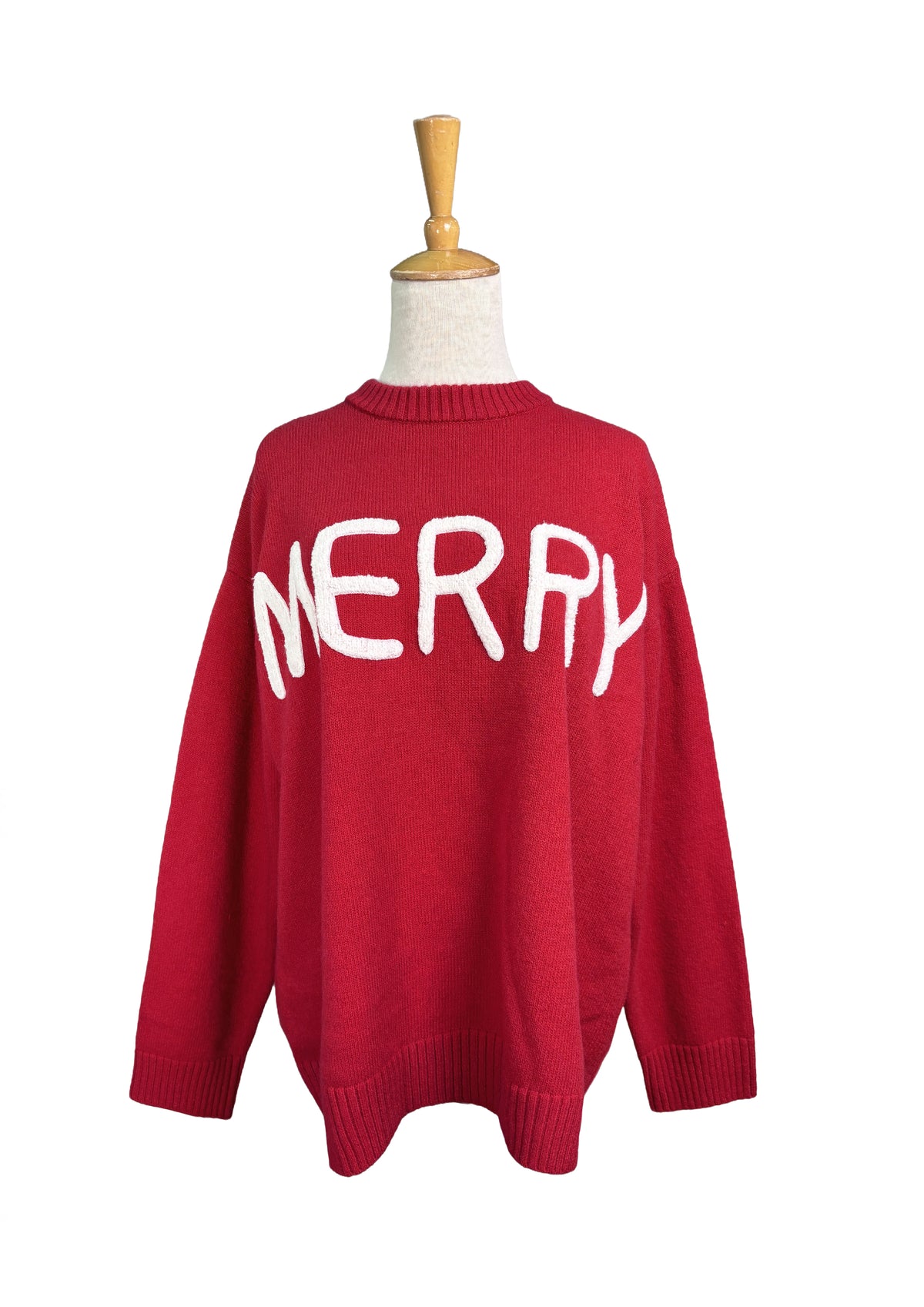 Merry Moments Chenille Sweater -Red