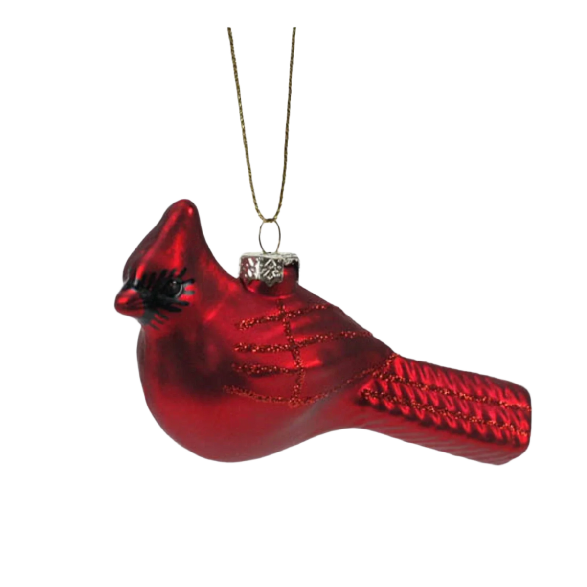 Handblown Glass Cardinal Ornament