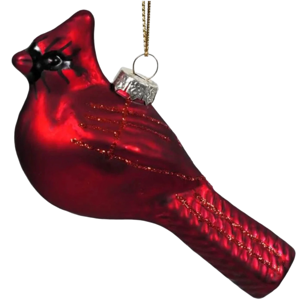 Handblown Glass Cardinal Ornament