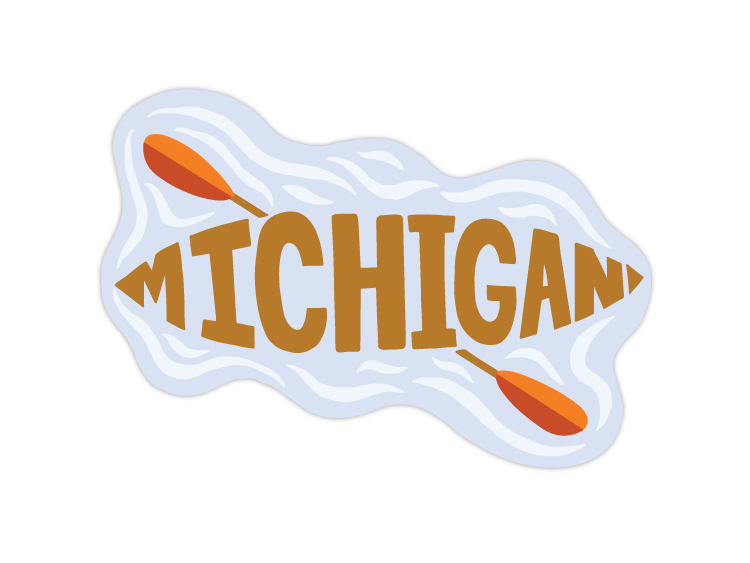 Stuck On Michigan Stickers