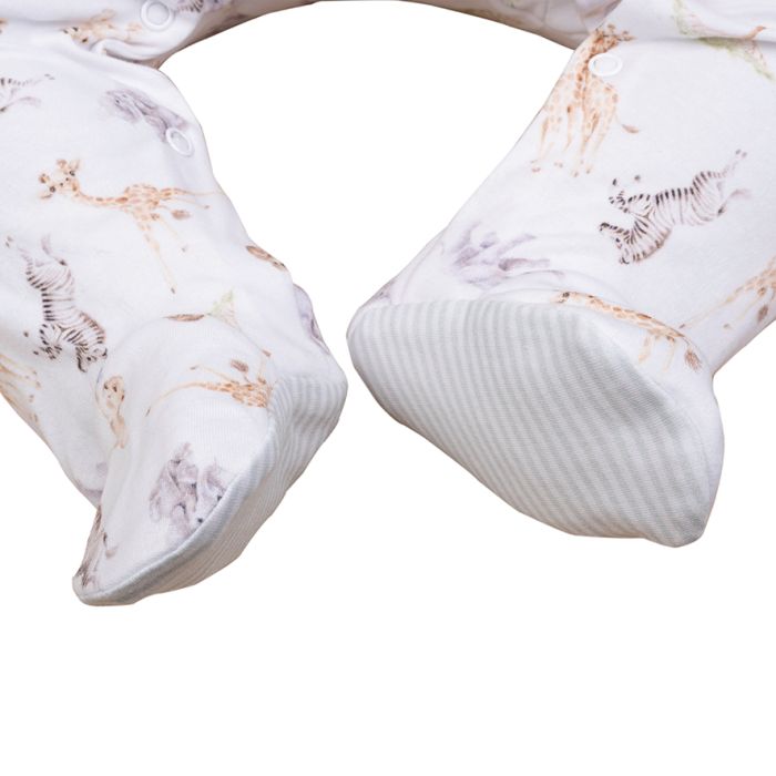 Little Savannah Pattern Printed Babygrow