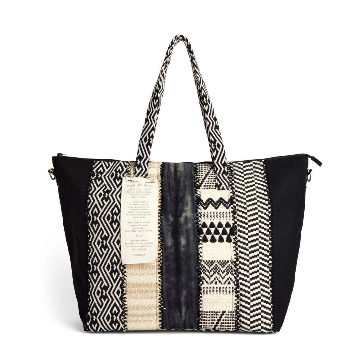 Your Journey Black &amp; Cream Weekender Bag