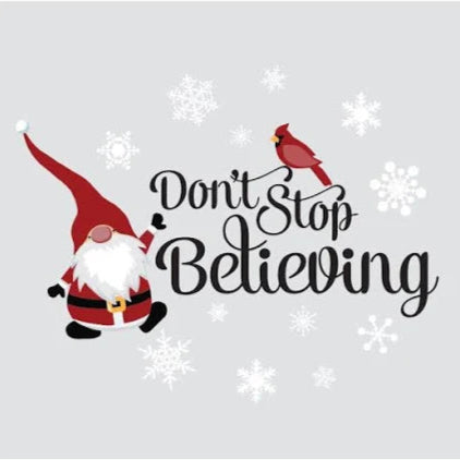 Don&#39;t Stop Believing Gnome Blanket