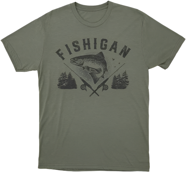 Olive Fishigan Outdoor Tee