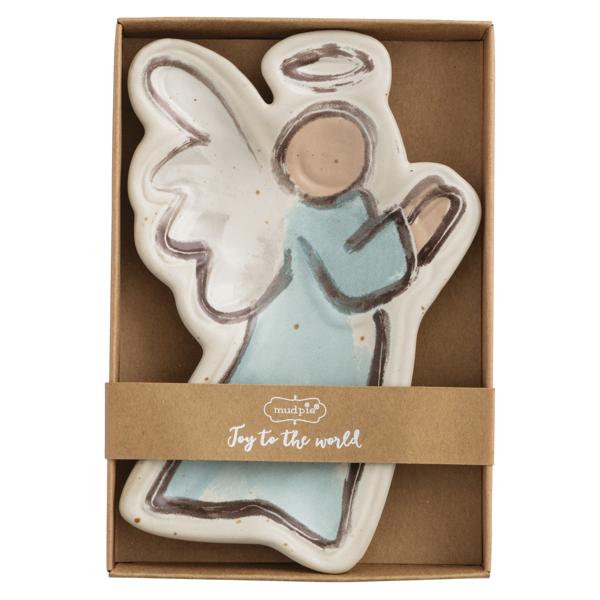 Mud Pie Ceramic Angel Tidbit Dish