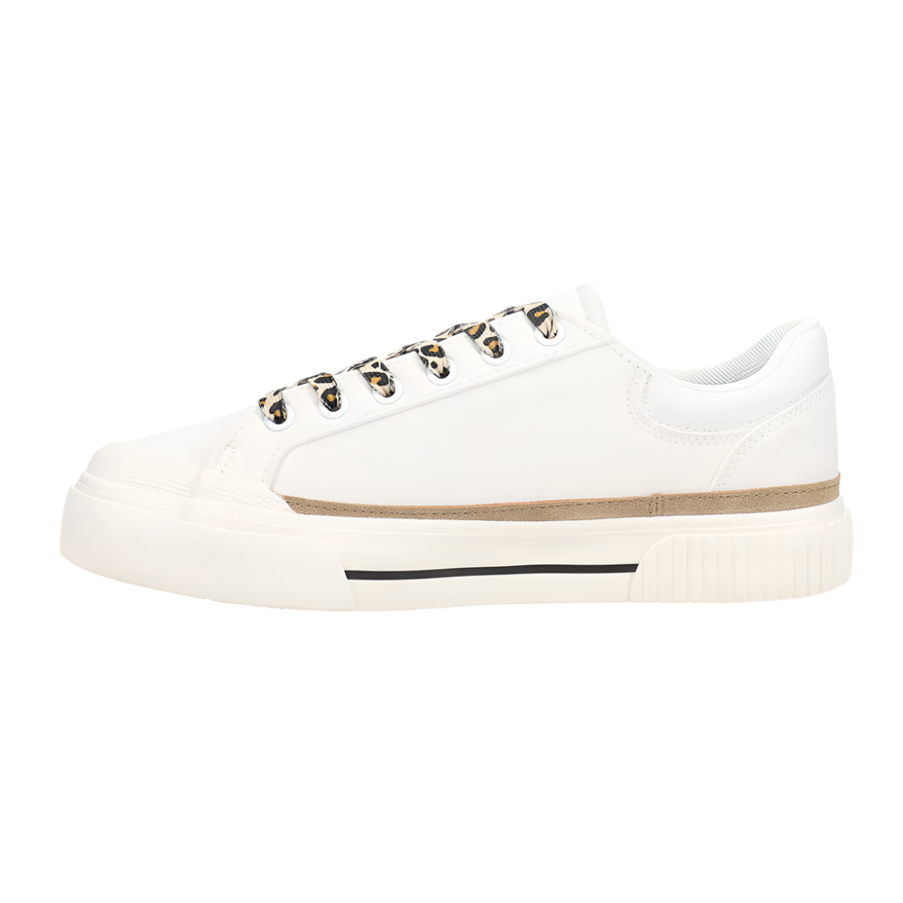 Corky&#39;s That&#39;s Her White w/Black Striped Sneakers