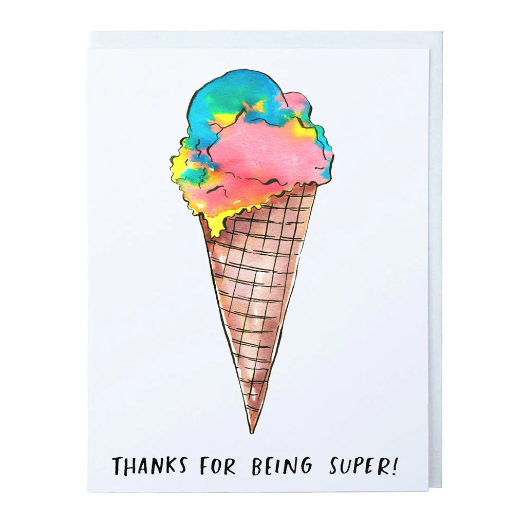 Thanks For Being Super! (Superman Ice Cream) Card
